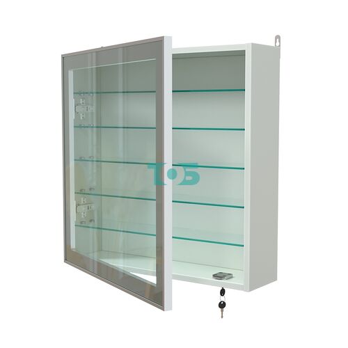 Витрина настенная №1-5А с пятью прозрачными полками серии Collecto