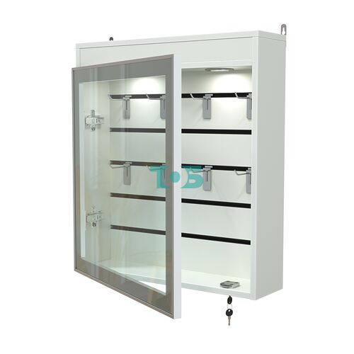 Витрина настенная №1-2Б с эконом панелью и фризом серии Collecto