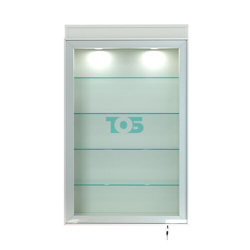 Витрина настенная №2-3А с четырьмя полками и подсветкой серии Collecto