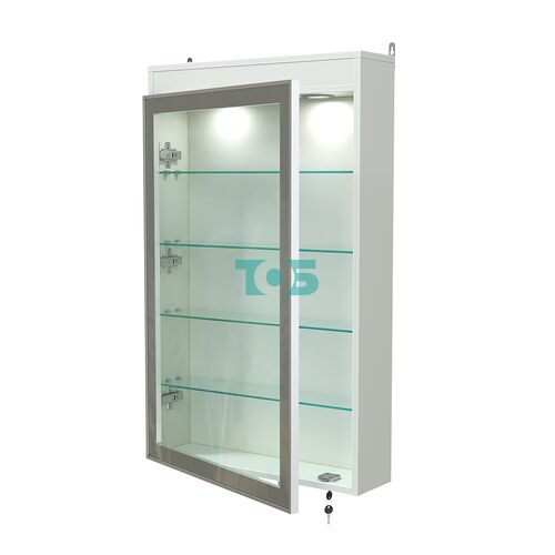 Витрина настенная №2-3А с четырьмя полками и подсветкой серии Collecto