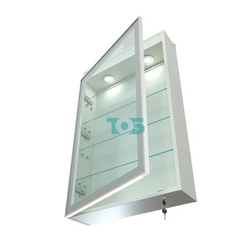 Витрина настенная №2-3А с четырьмя полками и подсветкой серии Collecto