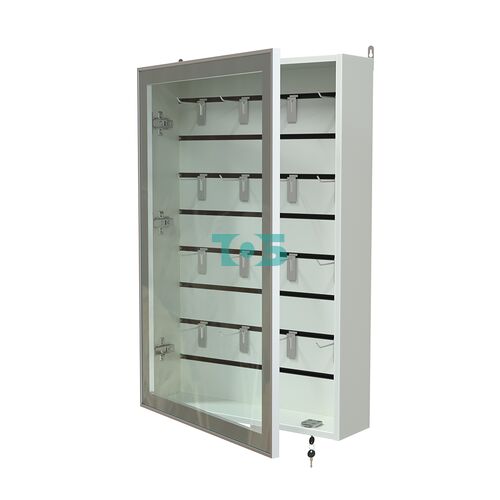 Витрина настенная №2-1Б с эконом панелью и стеклянными дверками серии Collecto