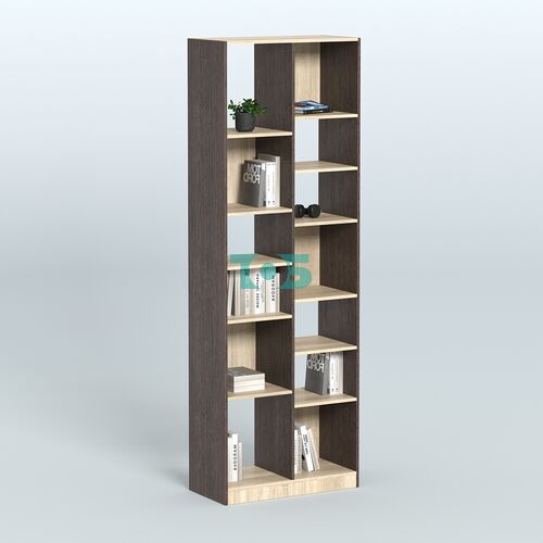 Стеллаж из ДСП серии ЛОФТ №8-2 (зеркальное отражение - Z) с полками ДСП