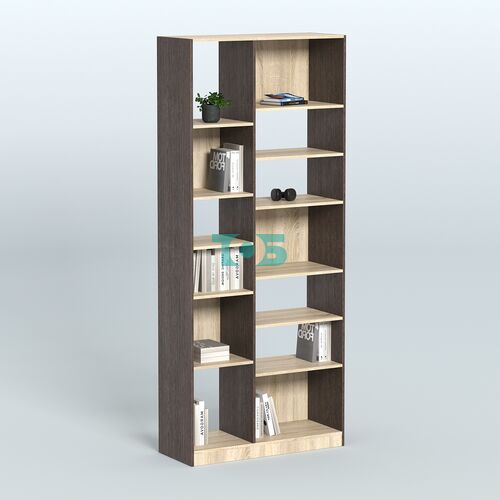 Стеллаж из ДСП серии ЛОФТ №9-2 (зеркальное отражение - Z) с полками ДСП