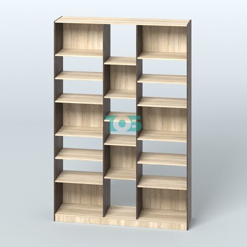 Стеллаж из ДСП серии ЛОФТ №14-2 с полками ДСП