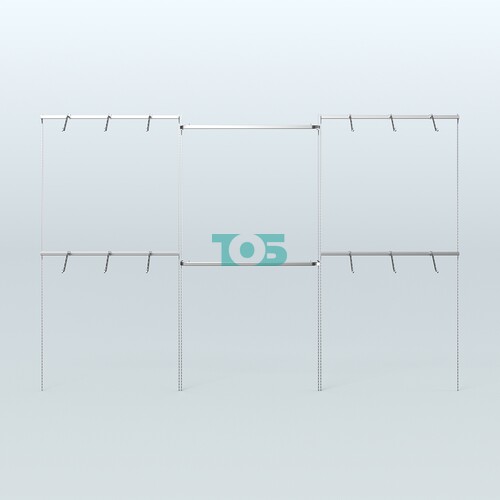 Neo Fix №2 с П-образными и пристенными поручнями (3600 мм)