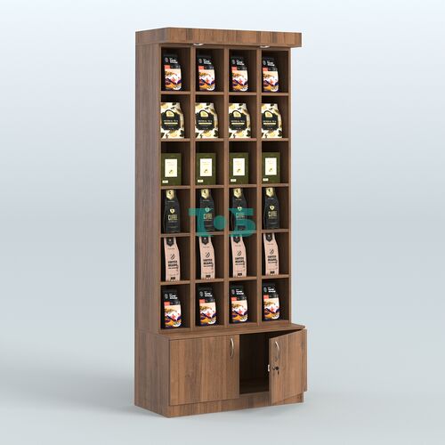 Витрина с открываю- щимися дверками для чая и кофе №4-1 (Т25) задняя стенка ДВП