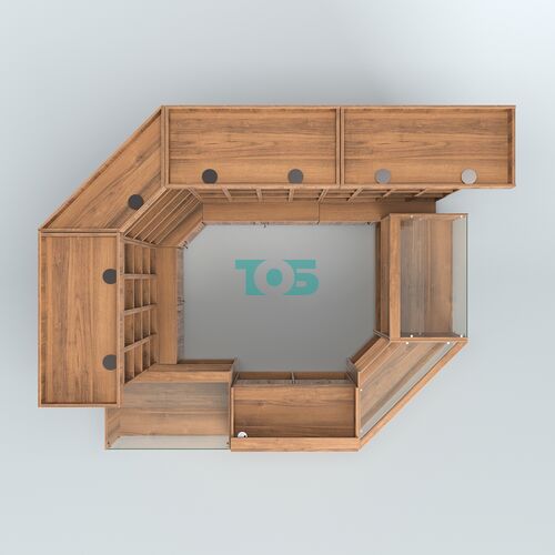 Павильон из витрин, прилавков для продажи чая и кофе №1