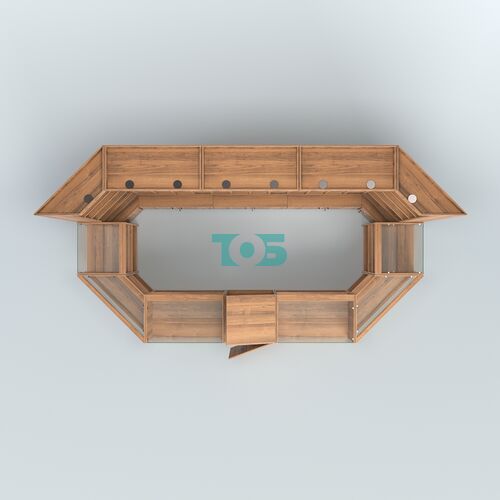 Павильон с недорогими витринами для продажи чая и кофе №3