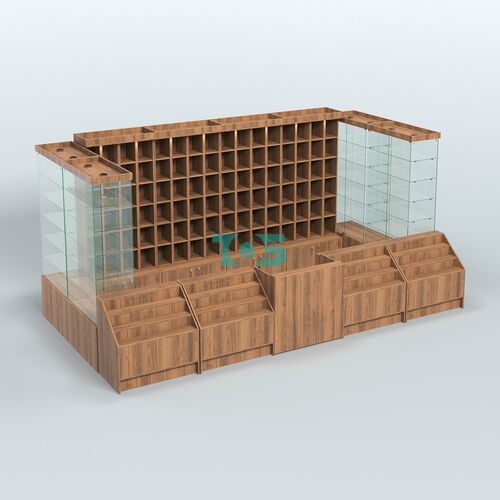 Павильон с прилавками-горка для продажи чая и кофе №4