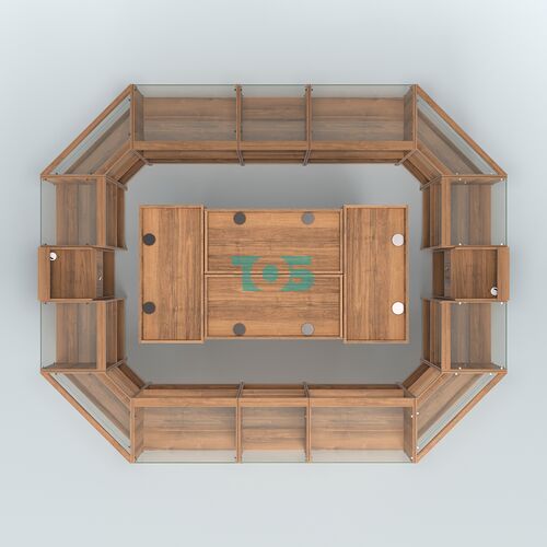 Павильон с круговым обзором для продажи чая и кофе №9