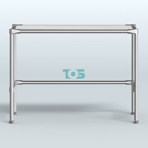 Стол средний D-42 с полкой зеркало 4мм