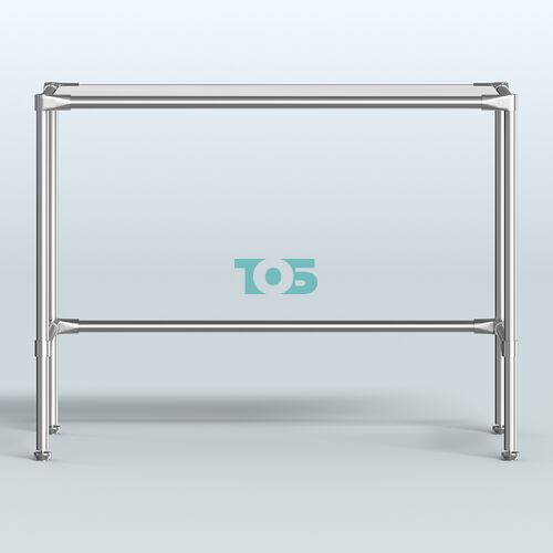 Стол большой D-43 с полкой зеркало 4мм