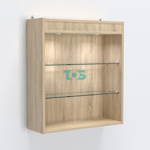 Витрина настенная №201-3Г открытая с подсветкой