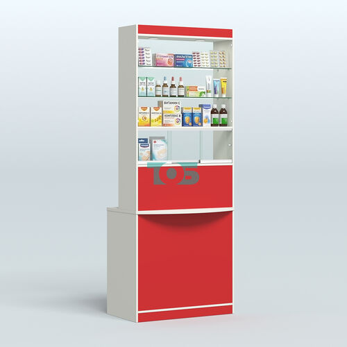 Высокая витрина-прилавок Эконом №3В