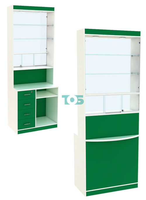 Высокая витрина-прилавок Эконом №3В