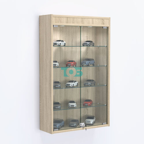 Витрина настенная №202-3А с четырьмя полками и подсветкой