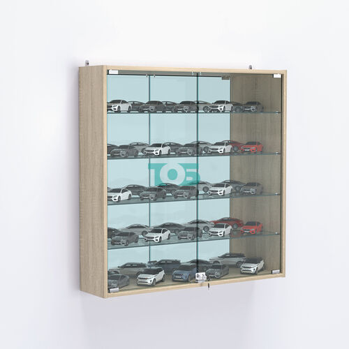 Витрина настенная №204-2А зеркальная