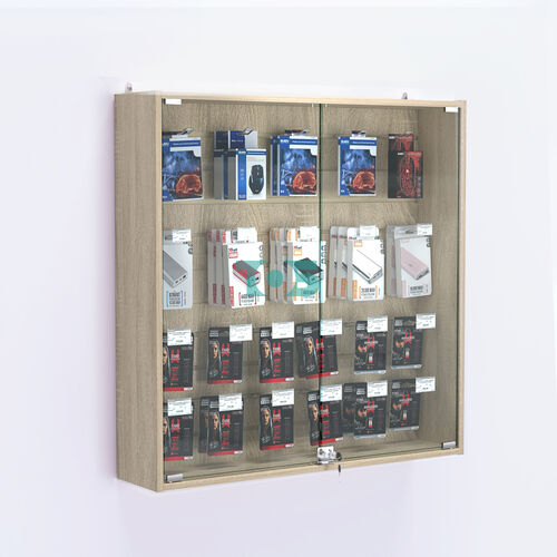 Витрина настенная №204-1Б закрытая с экономпанелью