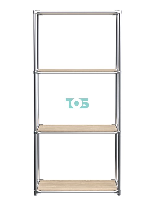 Хромированный стеллаж СТИЛЬ №1а-3 с обзорными полками