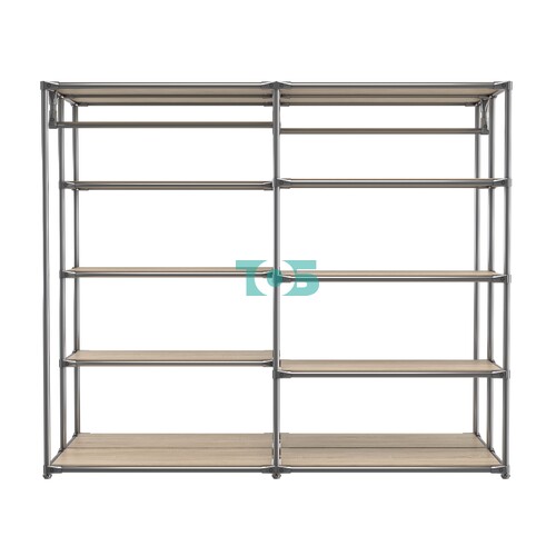 Хромированное вешало ПЛАТФОРМА №1-3 с полками ДСП 16мм