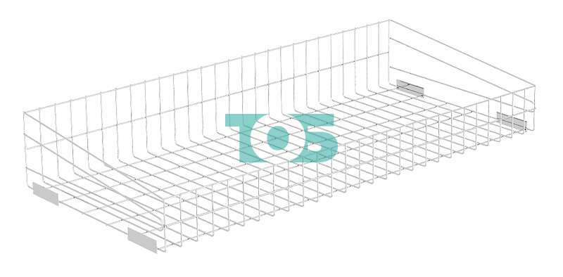 Корзина сетчатая для металлического стеллажа (320 мм)