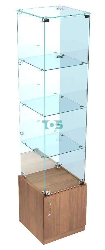 Витрина-столбик с прозрачным верхом и зеркалом для демонстрации сувениров серии SOUVENIR ВСЗ-СУВ-ИС-08