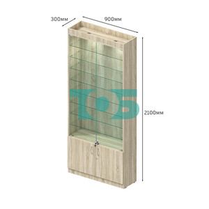 Витрина ОПТИКА №1-1 (задняя стенка ДВП)