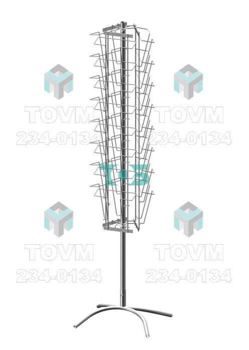 Б.ВР.03 Буклетница вращающаяся трехгранная 24 ячейки А4