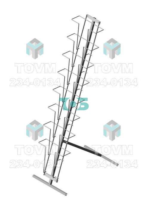Б.НП.01 Буклетница напольная с дисплеем 8 ячеек А4
