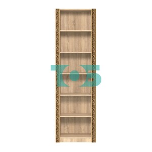 Торговый пристенный стеллаж с декором СБА-2В-300