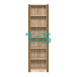 Торговый открытый стеллаж с декором СБА-2В-400