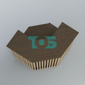 Ресепшен угловой серии ВЕРТИКАЛЬ №3