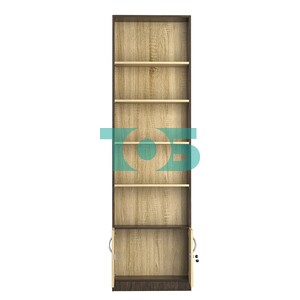 Стеллаж из ДСП с 4-мя полками 250x600 мм серии LEVEL-4 №4 (З/C - ДВП)
