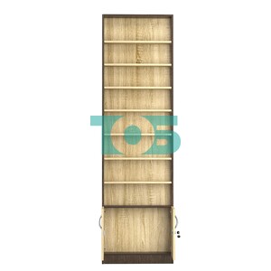 Стеллаж из ДСП с 7-ю полками 100x600 мм серии LEVEL-7 №1 (З/C - ДВП)