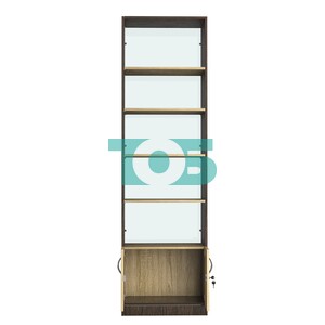 Стеллаж из ДСП с 4-мя полками 400x600 мм серии LEVEL-4 №7-1 (З/C - СТЕКЛО)