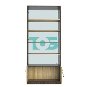 Стеллаж из ДСП с 4-мя полками 400x900 мм серии LEVEL-4 №14-2 (З/C - ЗЕРКАЛО)