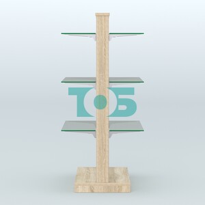 Островная система с перфорацией и шестью стеклянными полками №18