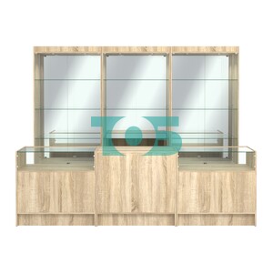 Комплект витрин ЭК-03 и прилавков ЭК-2