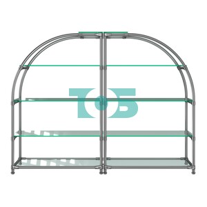 Комбинация стендов TD-06 №1-2 (с прозрачными полками стекло 8мм)