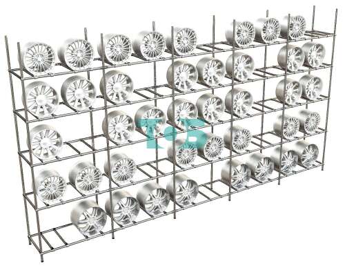 Стеллаж h-2400 для автомобильных дисков №12 (5 метров)