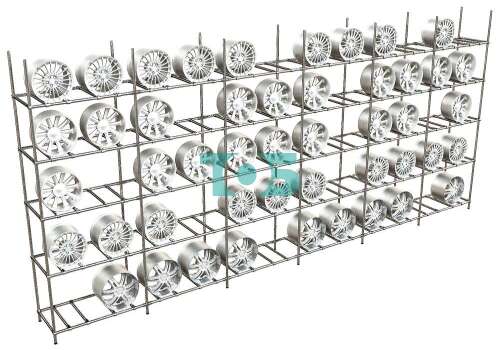 Стеллаж h-2400 для автомобильных дисков №13 (6 метров)