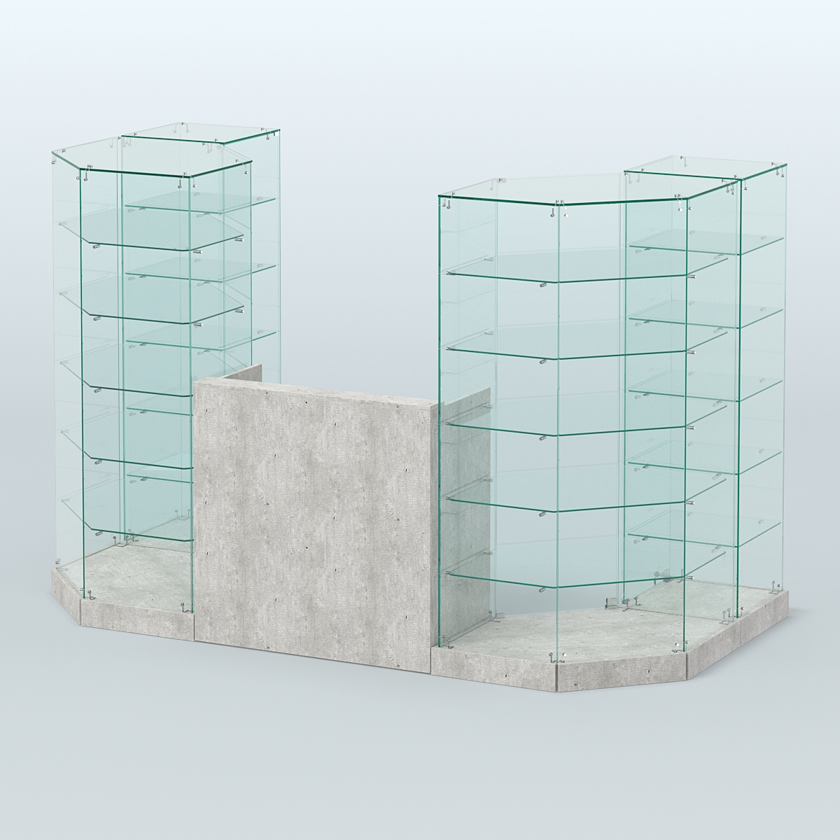 Торговый стеклянный павильон Абсолют №8а (закрытый) (3 кв.м) Метрополитан Грей