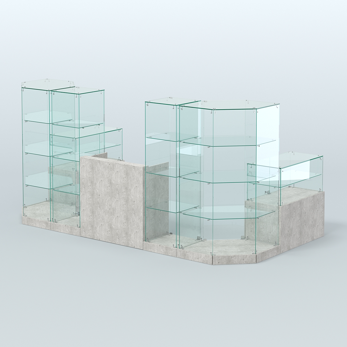 Торговый стеклянный павильон Абсолют №11а (закрытый) (5, 64 кв.м) Метрополитан Грей