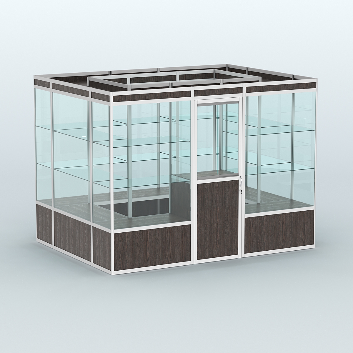 Павильон из профиля островной №1а Дуб Венге