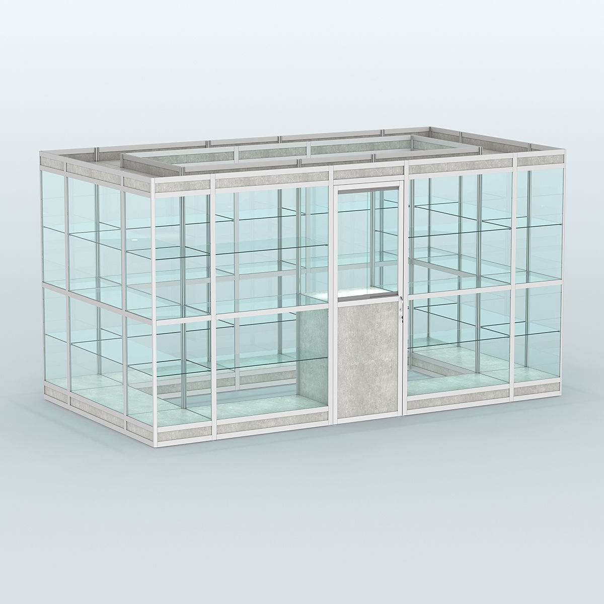 Павильон из профиля островной №2в Метрополитан Грей