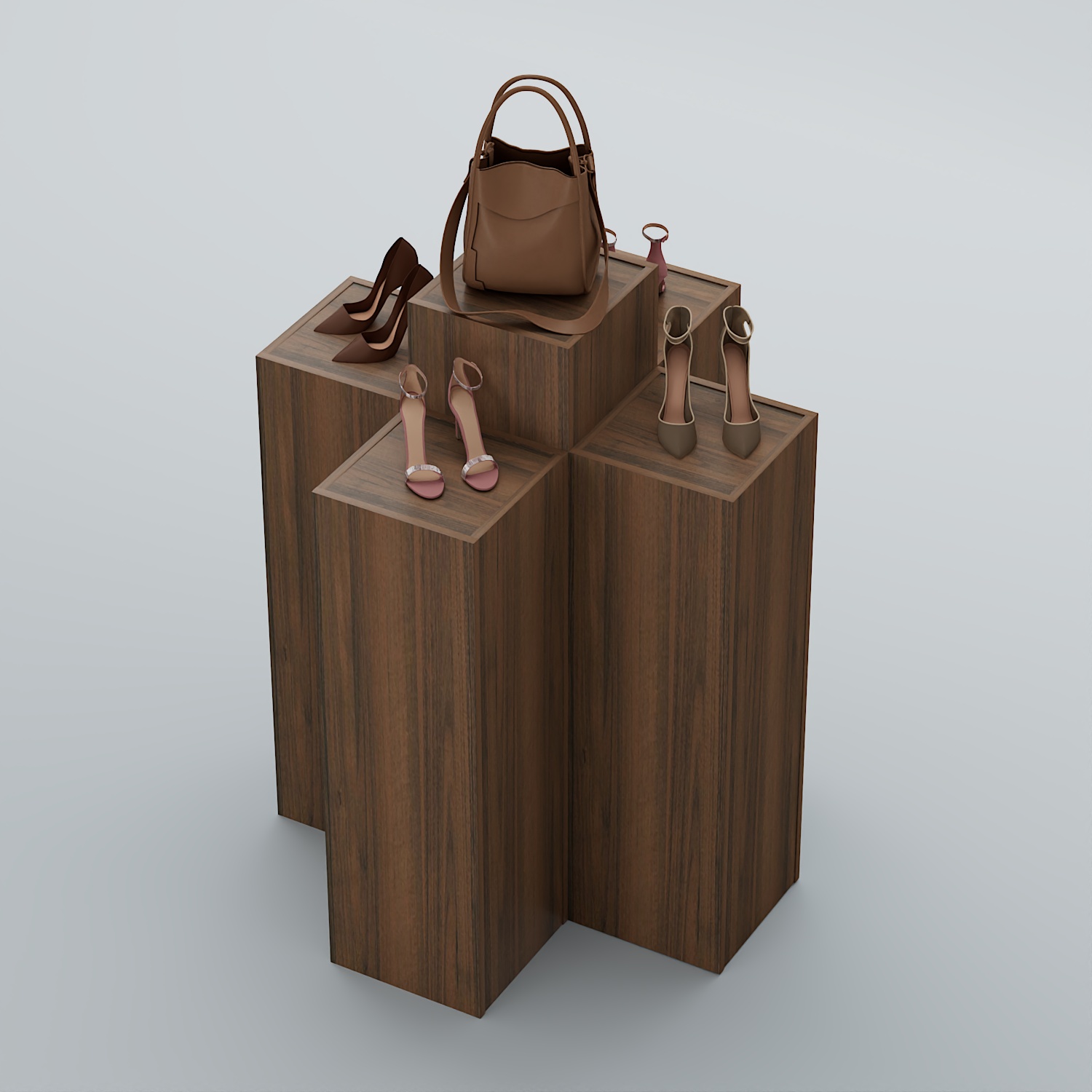 Демо-стенд Ступени-Крест №1 Орех