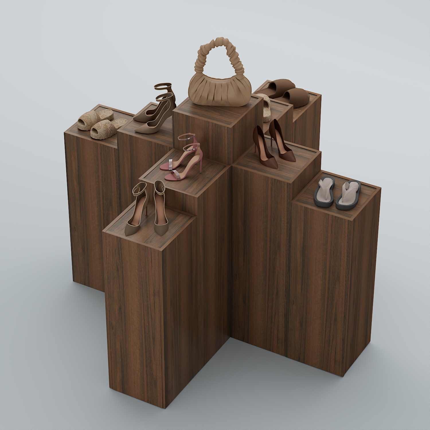 Демо-стенд Ступени-Крест №2 Орех