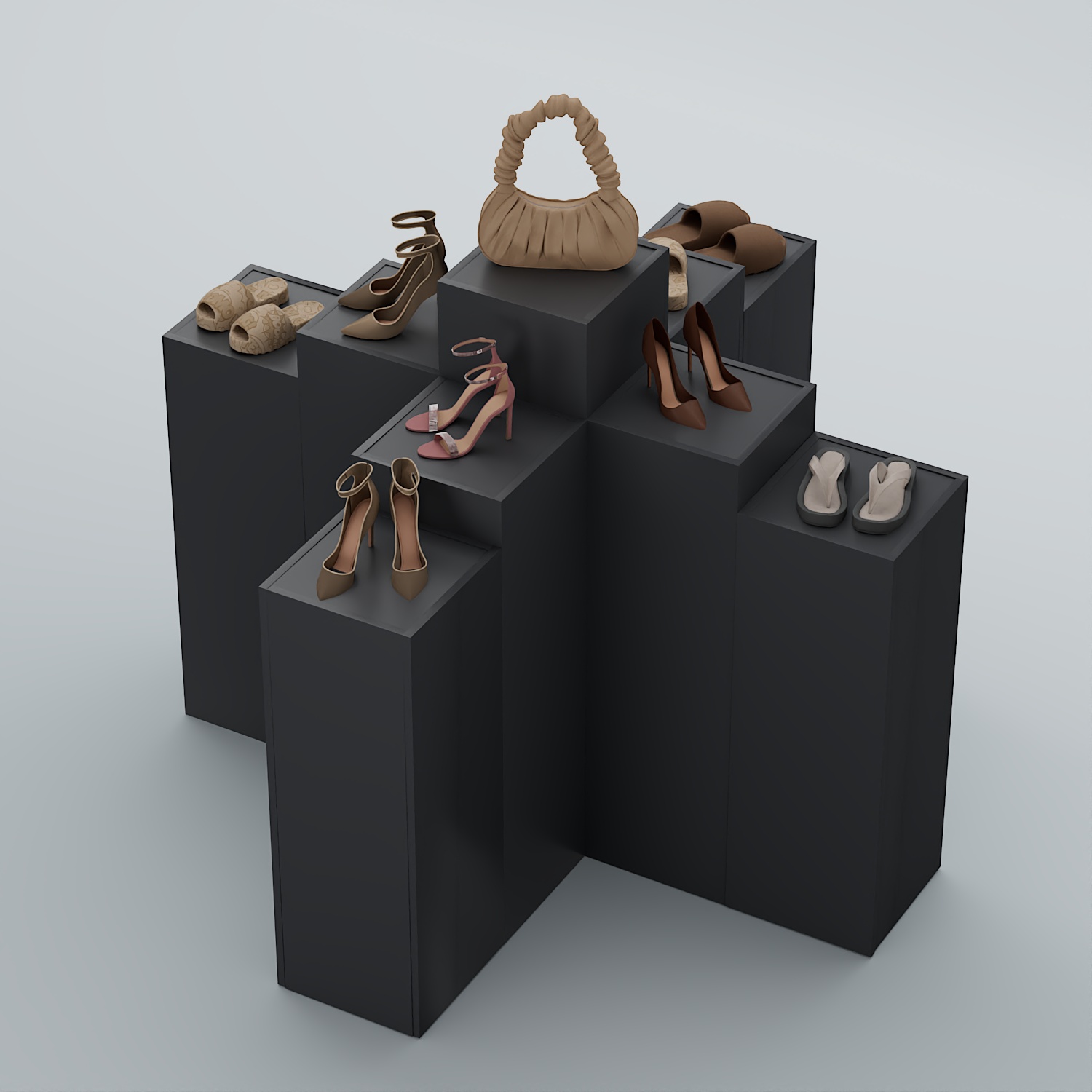 Демо-стенд Ступени-Крест №2 Антрацит