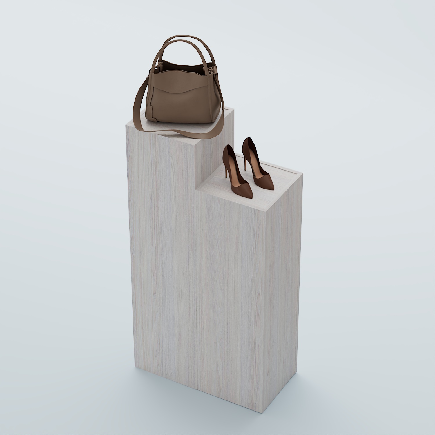 Демо-стенд Ступени-Лестница №1 Ясень Анкор светлый